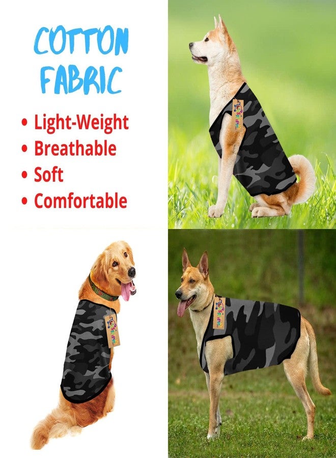 Western Era Summer Dog/Puppy Adorable Sleeveless Cotton T-Shirt - Fashionable & Breathable Apparel for Your Pet (Army Grey) (XXSmall-10inch) - Image 3